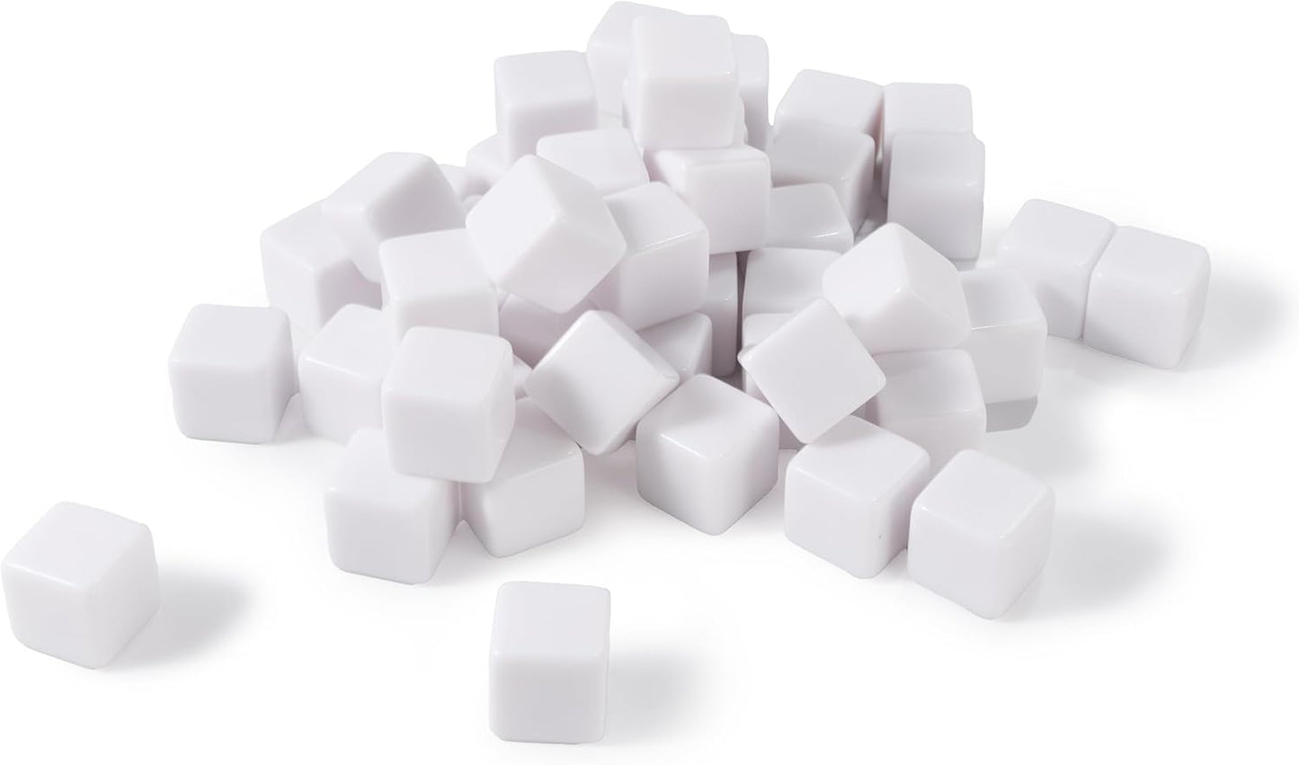 50 pcs16mm Blank Board Game Dice
