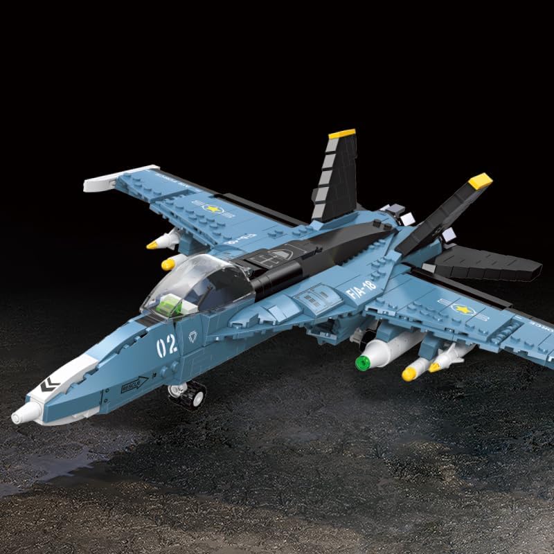 F/A-18 Hornet Fighter Jet Building Block Set - 772 Pcs
