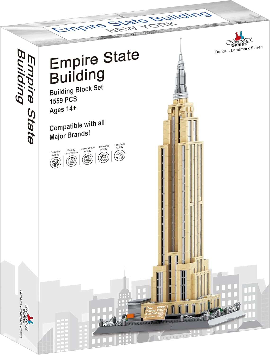 Empire State Building Block Set - 1,559 Pieces