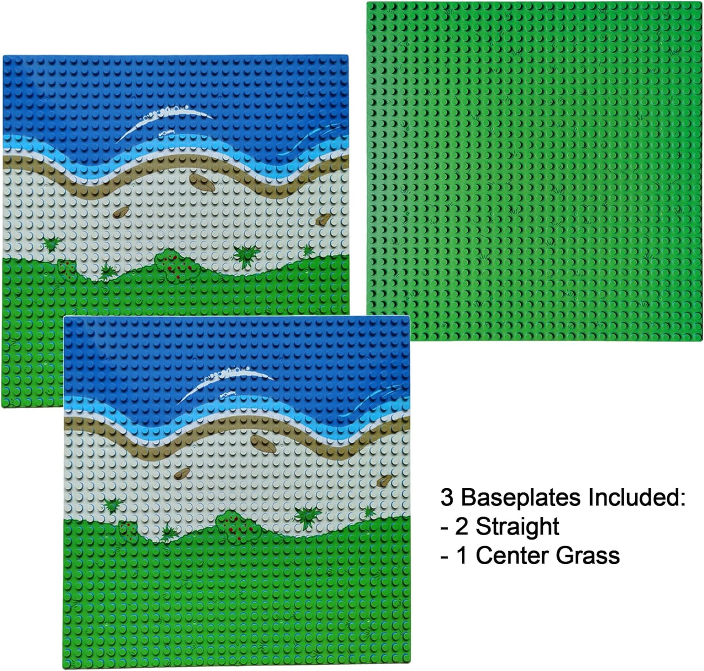 3 Pack of Island Building Block Base Plates