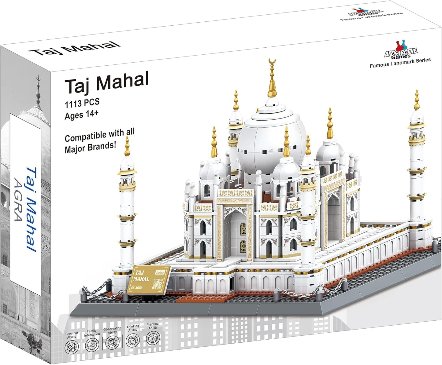 Taj Mahal Building Block Set - 1,113 Pieces