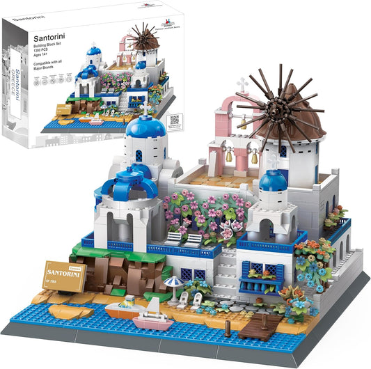 Santorini Building Block Set - 1380 Pieces