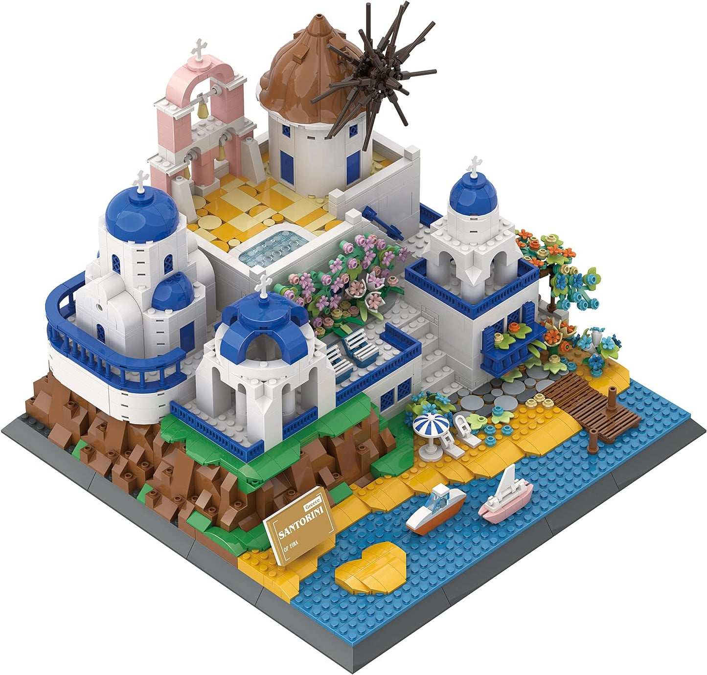 Santorini Building Block Set - 1372 Pieces