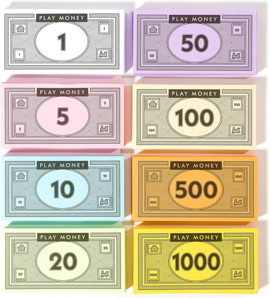 Opoly Play Money – 520 Bills Total