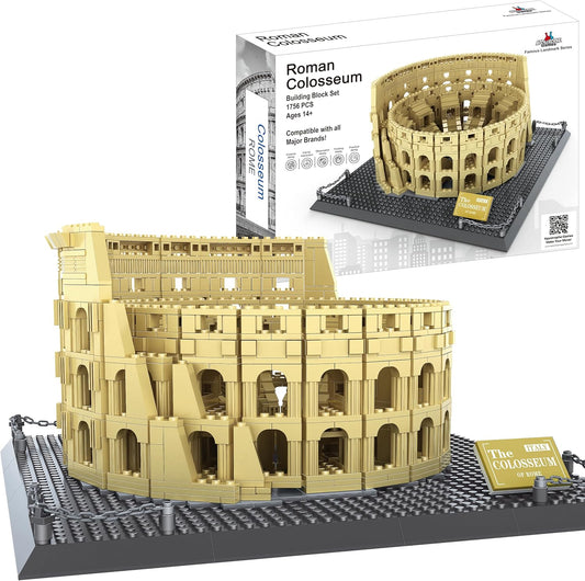Roman Colosseum Building Block Set - 1756 Pieces