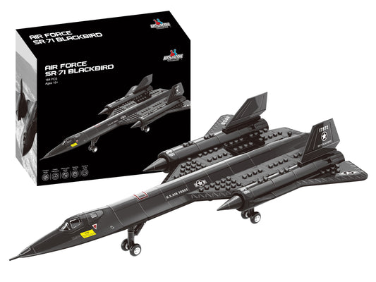 SR-71 Blackbird Jet Building Block Set – 184 Pieces