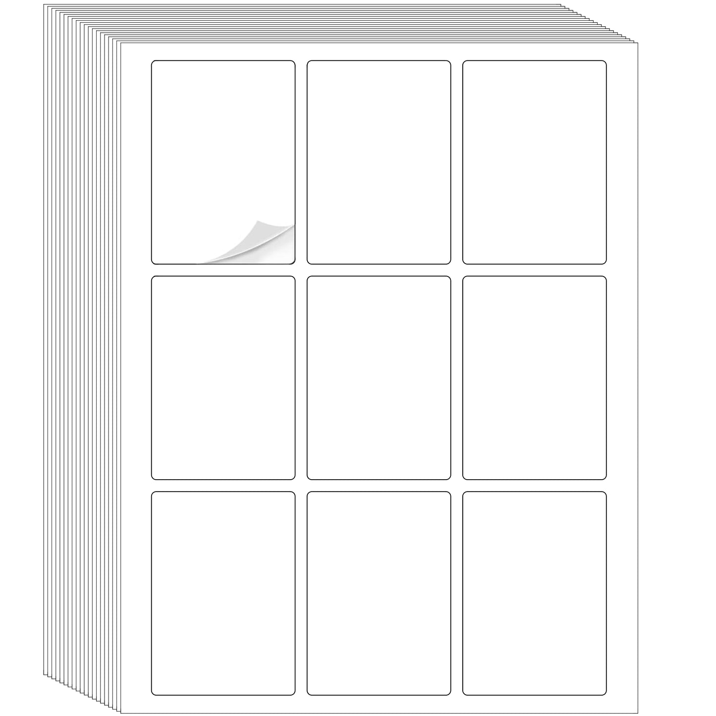 Blank Poker Size Stickers for Playing Cards - Print Your Playing Cards