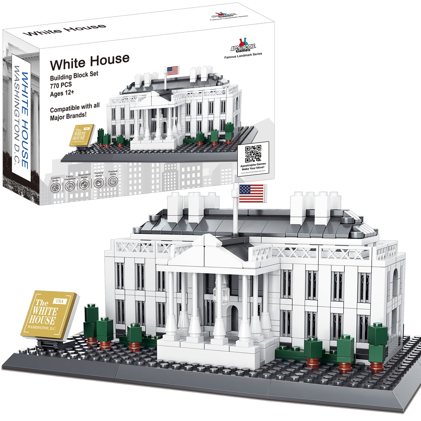 White House Building Block Set - 770 Pieces