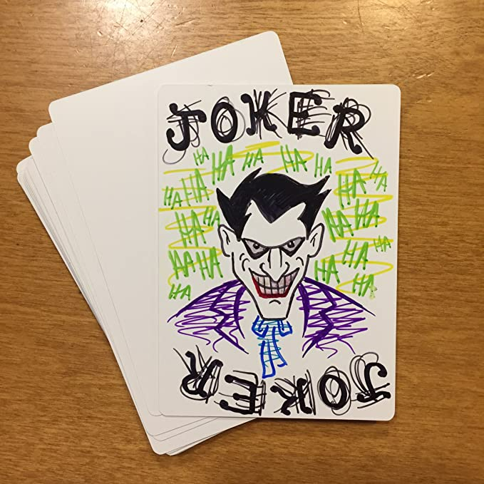 180 Poker Size Blank Playing Cards - Uncoated Cards
