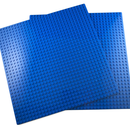2 Blue Building Blocks Base Plates