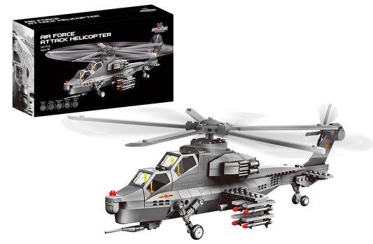 Attack Helicopter Building Block Set - 272 Pieces