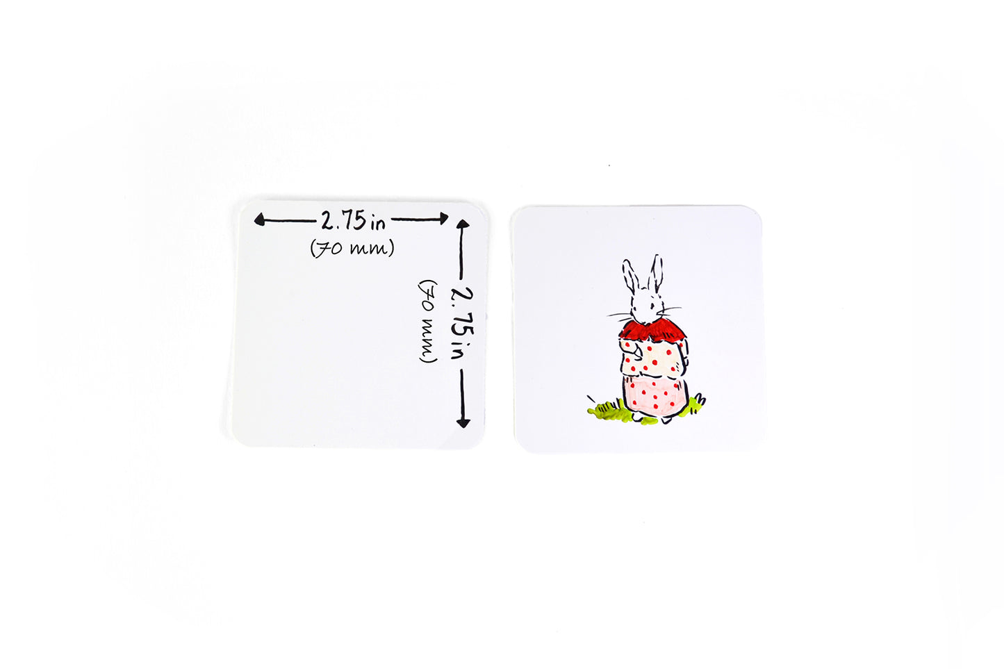 200 Blank Square Playing Cards - Matte Finish