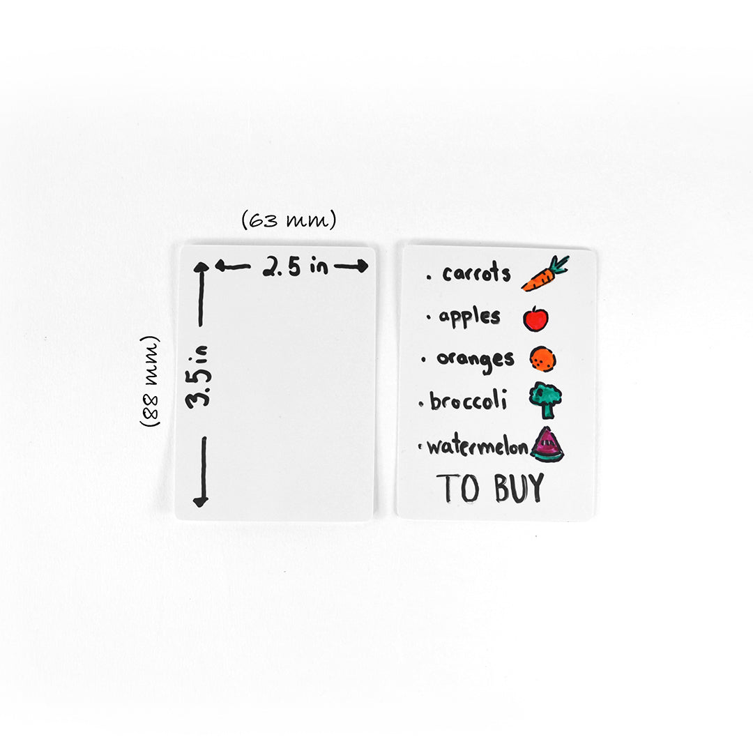 180 Poker Size Dry Erase Reusable Playing Cards