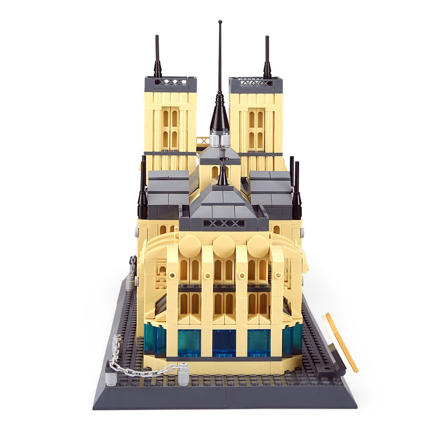 Notre-Dame Cathedral Building Block Set - 1382 Pieces