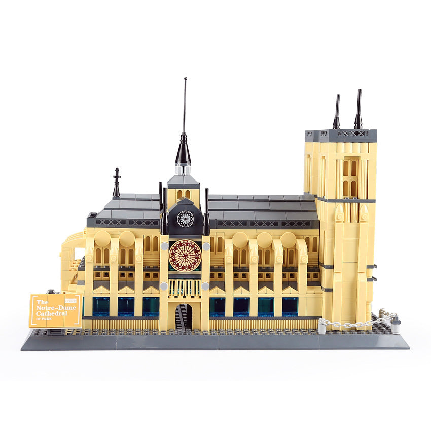 Notre-Dame Cathedral Building Block Set - 1382 Pieces