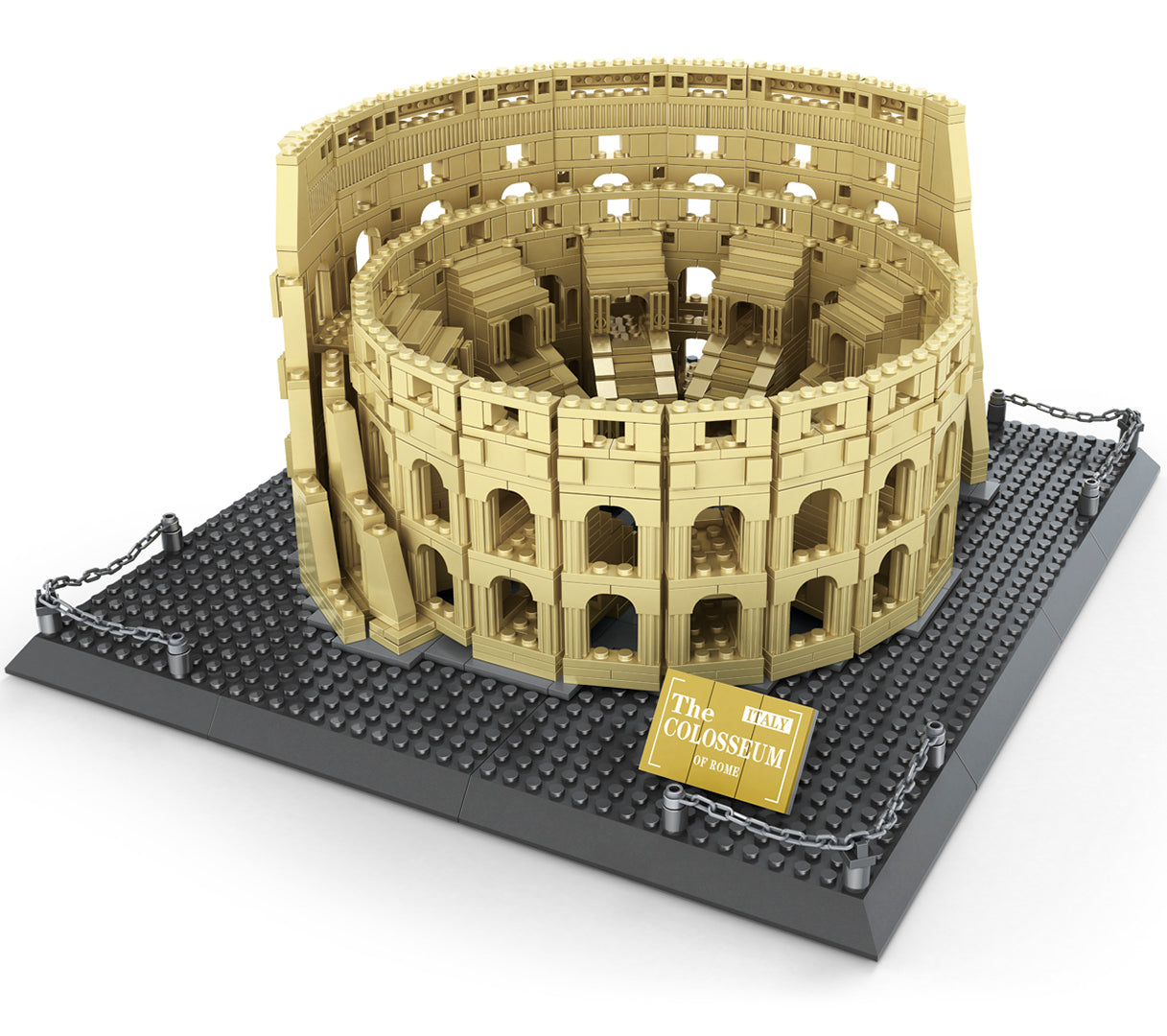 Roman Colosseum Building Block Set - 1756 Pieces