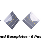 6 Building Block Road Base Plates