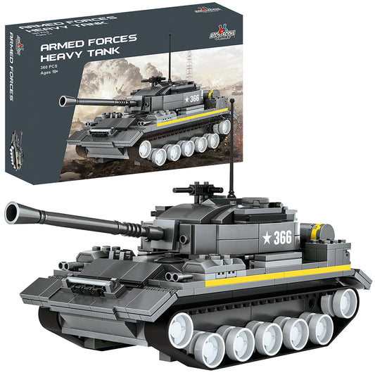 Heavy Tank Building Block Set - 340 Pieces