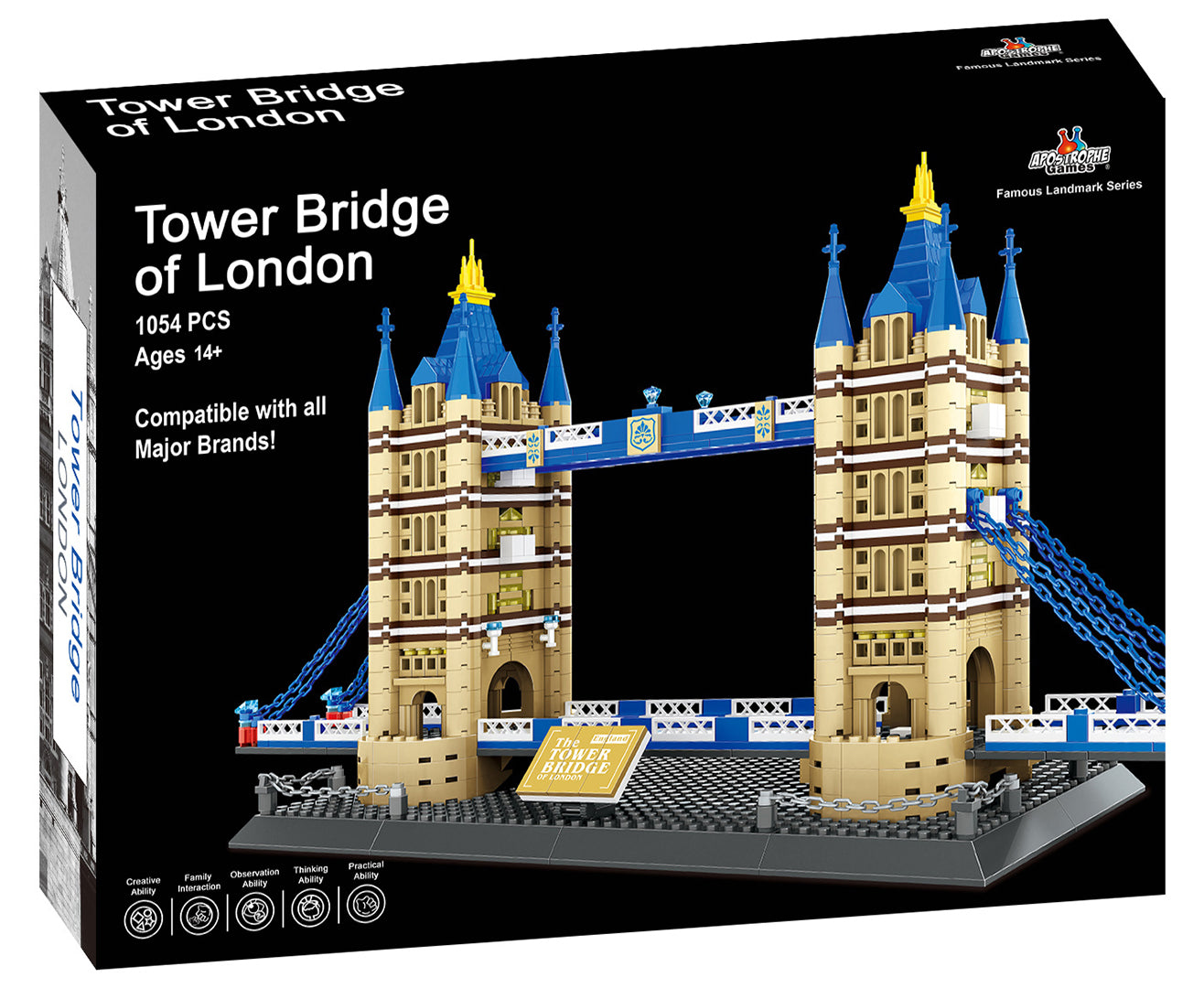 London Tower Bridge Building Block Set - 1,054 Pieces
