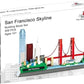 San Francisco Skyline Building Block Set (459 Pieces) Features Golden Gate Bridge and More