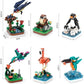 Majestic Birds Model Building Block Kit - 876 Pieces - Six Unique Bird Models
