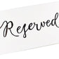 Reusable Dry Erase Name Tent Cards - 100 Card Pack