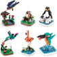 Majestic Birds Model Building Block Kit - 876 Pieces - Six Unique Bird Models