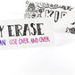 Reusable Dry Erase Name Tent Cards - 100 Card Pack