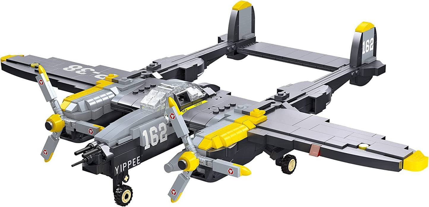 P-38 Lightning Building Block Set - 937 Pieces