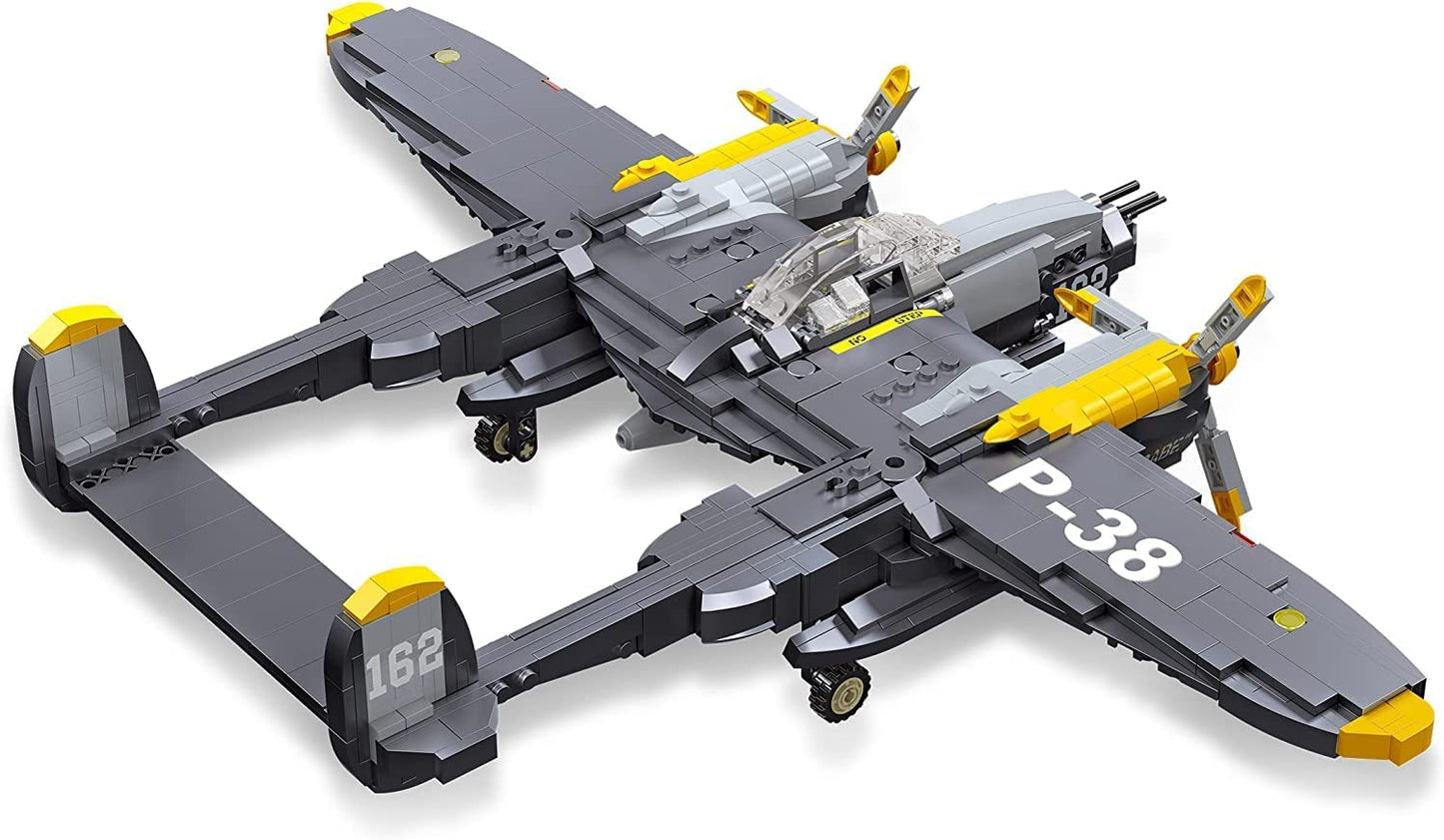 P-38 Lightning Building Block Set - 937 Pieces