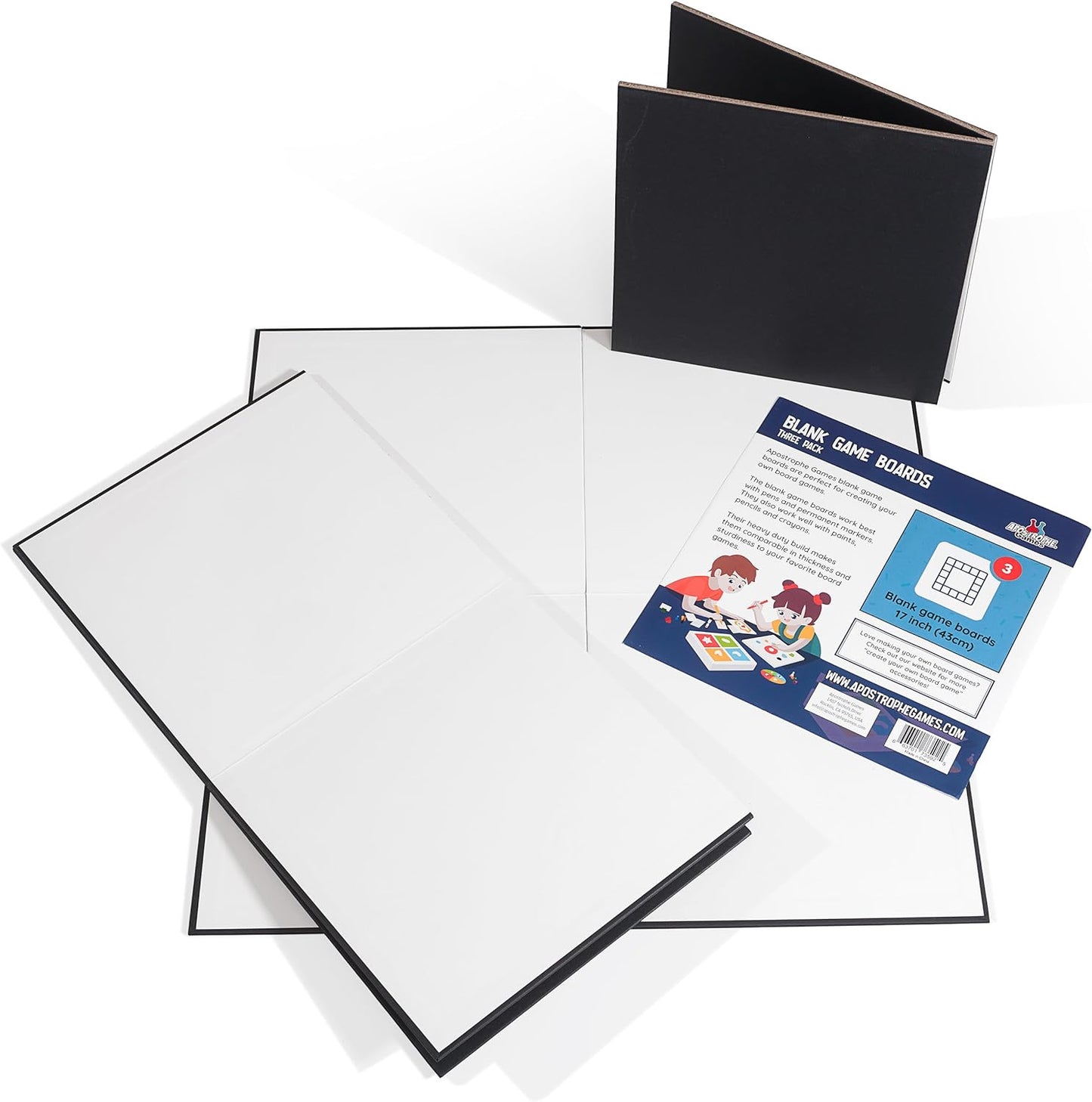 Three Pack of Blank Game Boards - 17 Inch