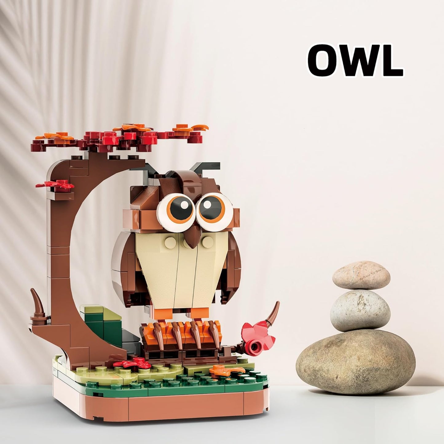 Majestic Birds Model Building Block Kit - 900 Pieces - Six Unique Bird Models