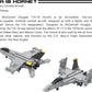 5 Military Building Block Sets (F/A-18 Hornet, F-14 Tomcat Fighter Jet, AH-64 Apache Helicopter, M2 Bradley Tank, and Humvee Avenger) - 728 Pieces