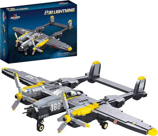 P-38 Lightning Building Block Set - 937 Pieces
