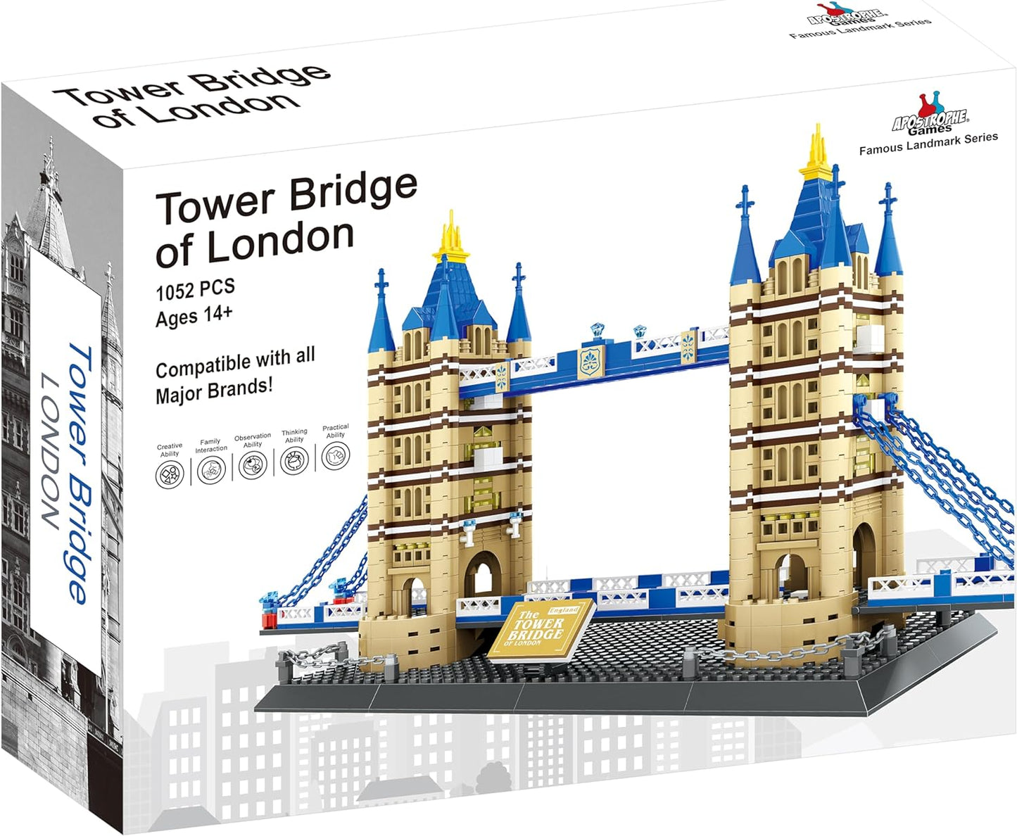 London Tower Bridge Building Block Set - 1,052 Pieces