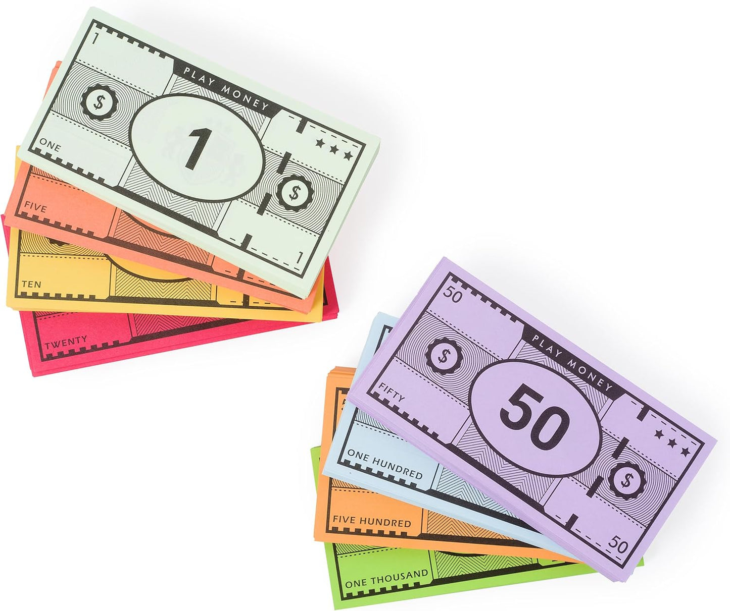 Opoly Play Money – 520 Bills Total