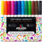 Fine Point Dry Erase Markers - 12 Colors