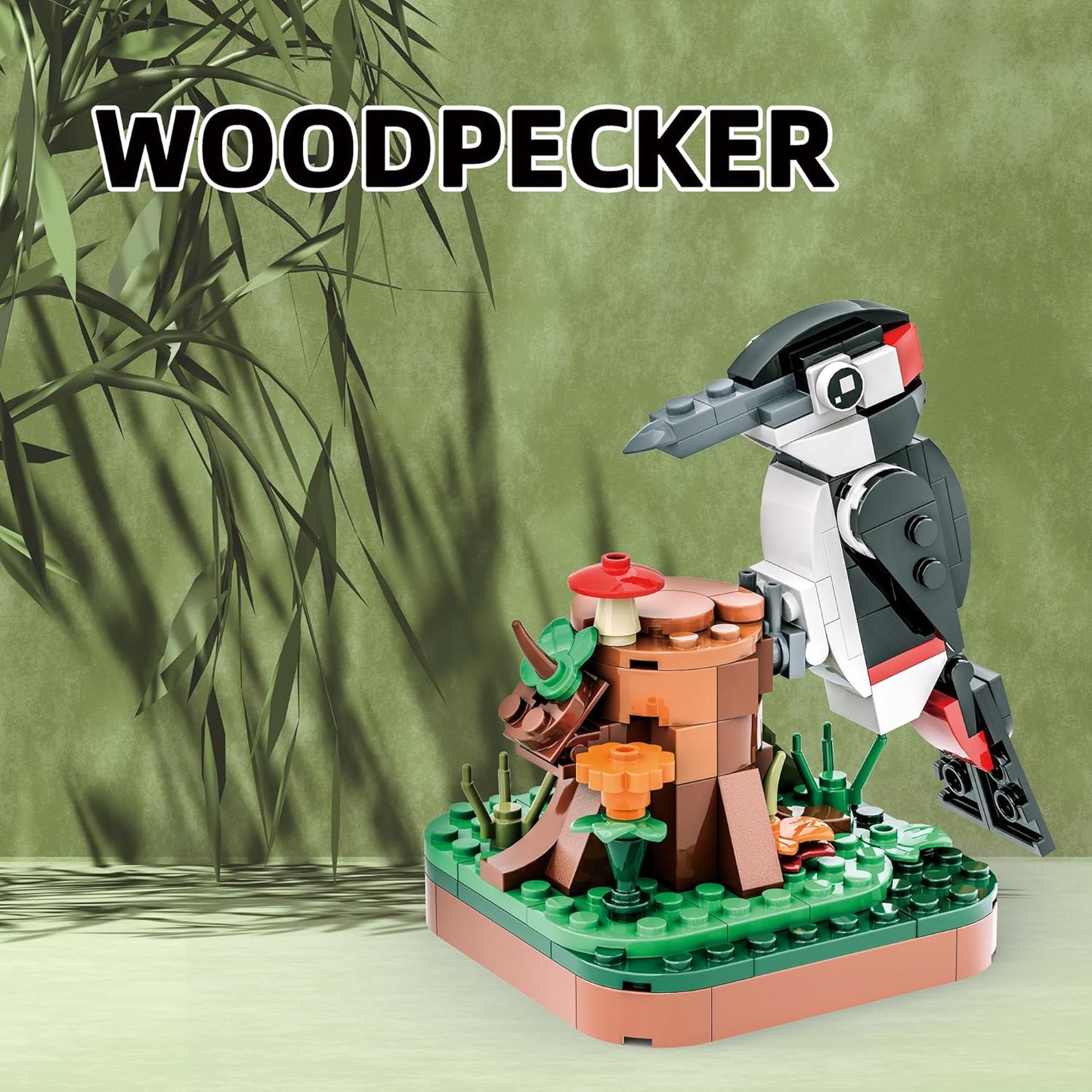 Majestic Birds Model Building Block Kit - 900 Pieces - Six Unique Bird Models
