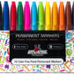 Fine Point Permanent Markers - 12 Colors