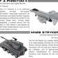 5 Military Building Block Sets (A-10 Thunderbolt II, F-4 Phantom II, M109 Paladin, M1128 Stryker, & V-22 Osprey) - 901 Pieces