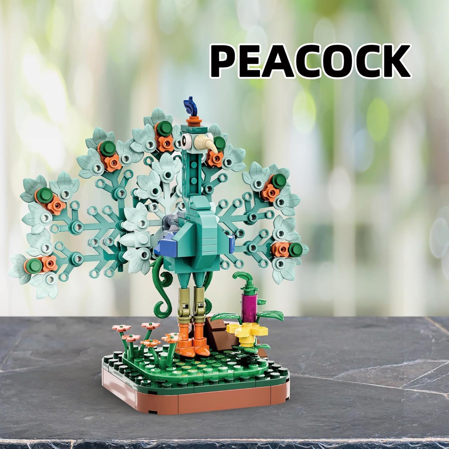 Majestic Birds Model Building Block Kit - 900 Pieces - Six Unique Bird Models