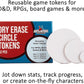 52 Dry Erase Circle Tokens - Reusable Board Game Pieces