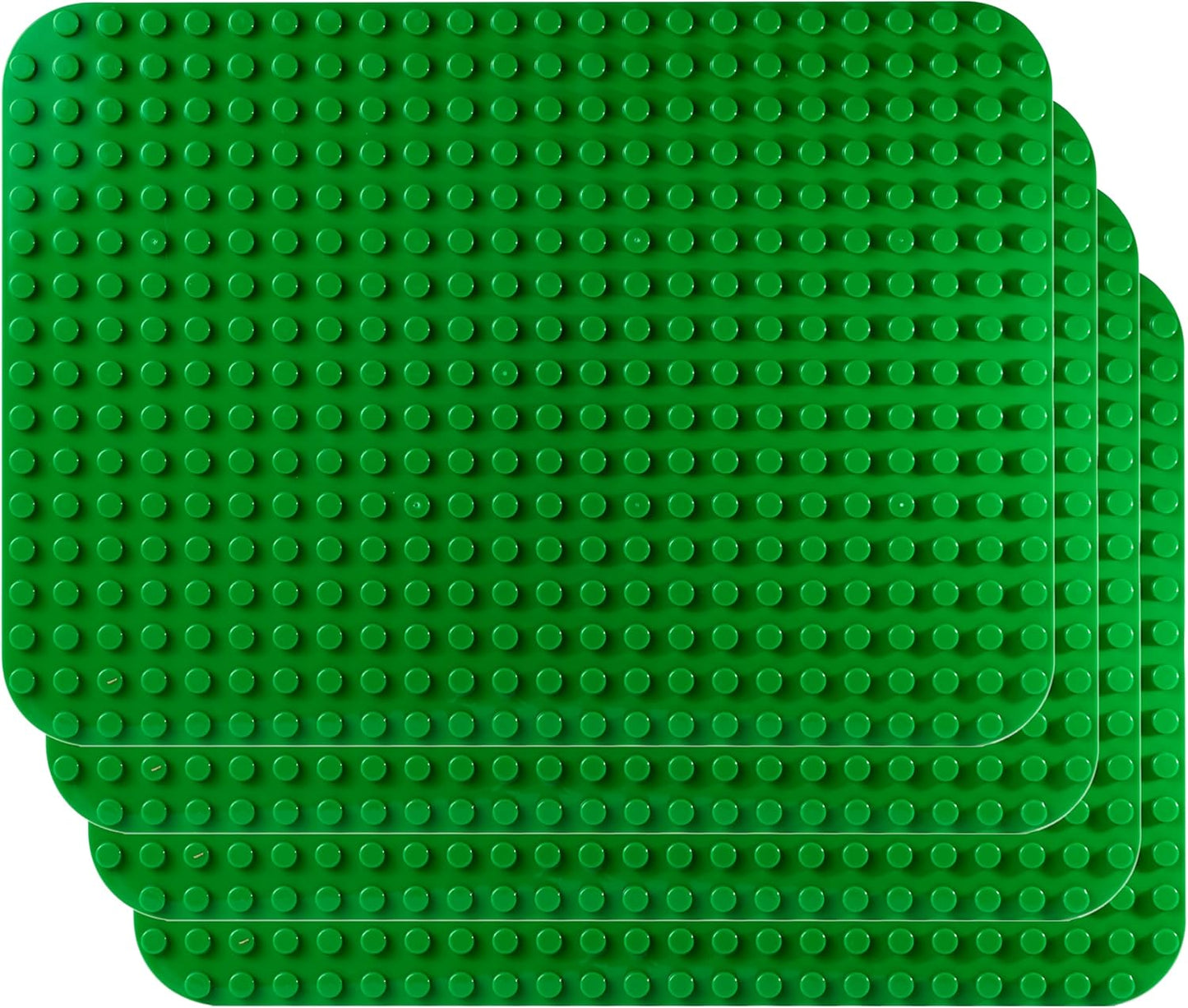 Green Building Block Base Plates - 4 Pack