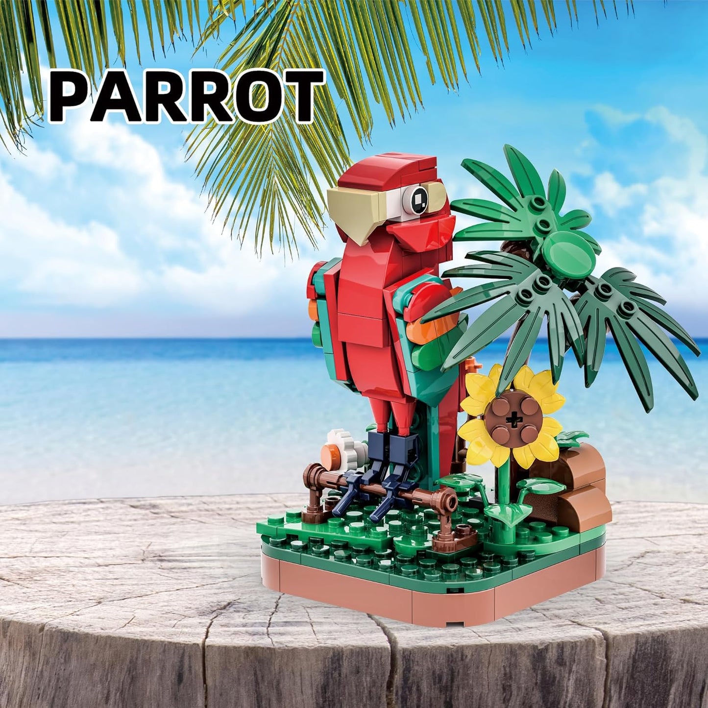 Majestic Birds Model Building Block Kit - 900 Pieces - Six Unique Bird Models