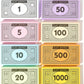 Opoly Play Money – 520 Bills Total