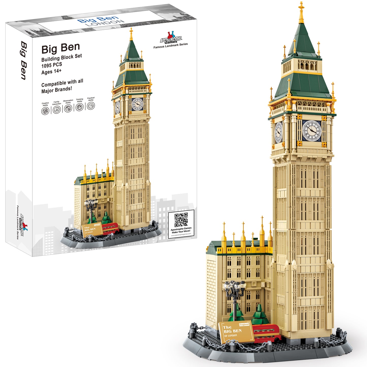 Big Ben Building Block Set - 1,664 Pieces