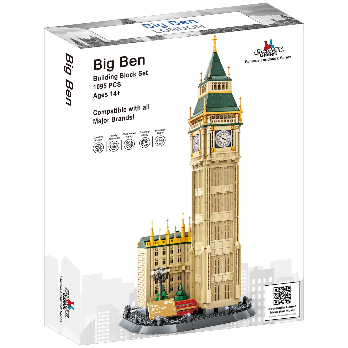 Big Ben Building Block Set - 1,664 Pieces