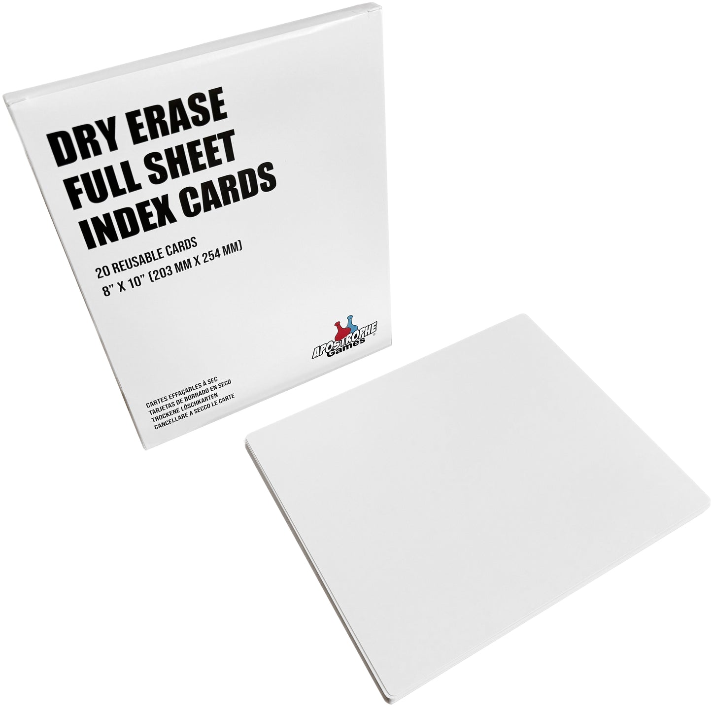 Reusable Dry Erase Full Size Sheets 8" x 10"