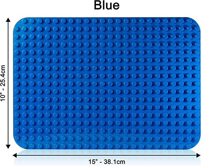 Blue Building Block Base Plate Compatible with Duplo