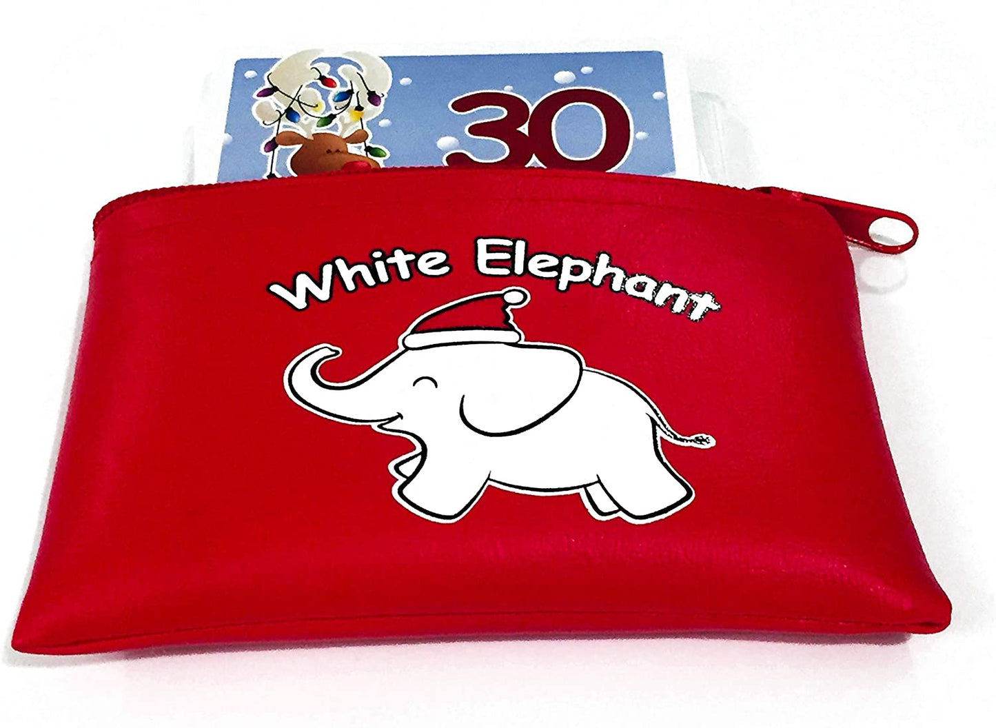 White Elephant Gift Exchange Card Set